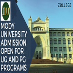 Mody University Admission Open For UG And PG Programs 2025